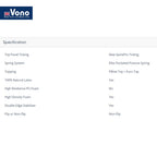 Vono SpinePro 2000 Mattress (Tilam Vono)