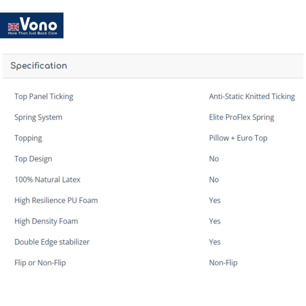 Vono Sunshine Elite Mattress (Tilam Vono)