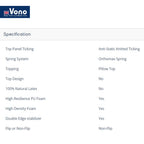 Vono Sunshine Harmony Mattress (Tilam Vono)