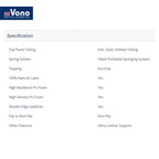 Vono Backcare Vesta Mattress (Tilam Vono)