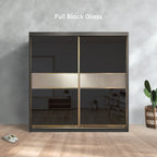 Miya 8/6/5x8ft Anti-Jump Sliding Doors Wardrobe | 140-09