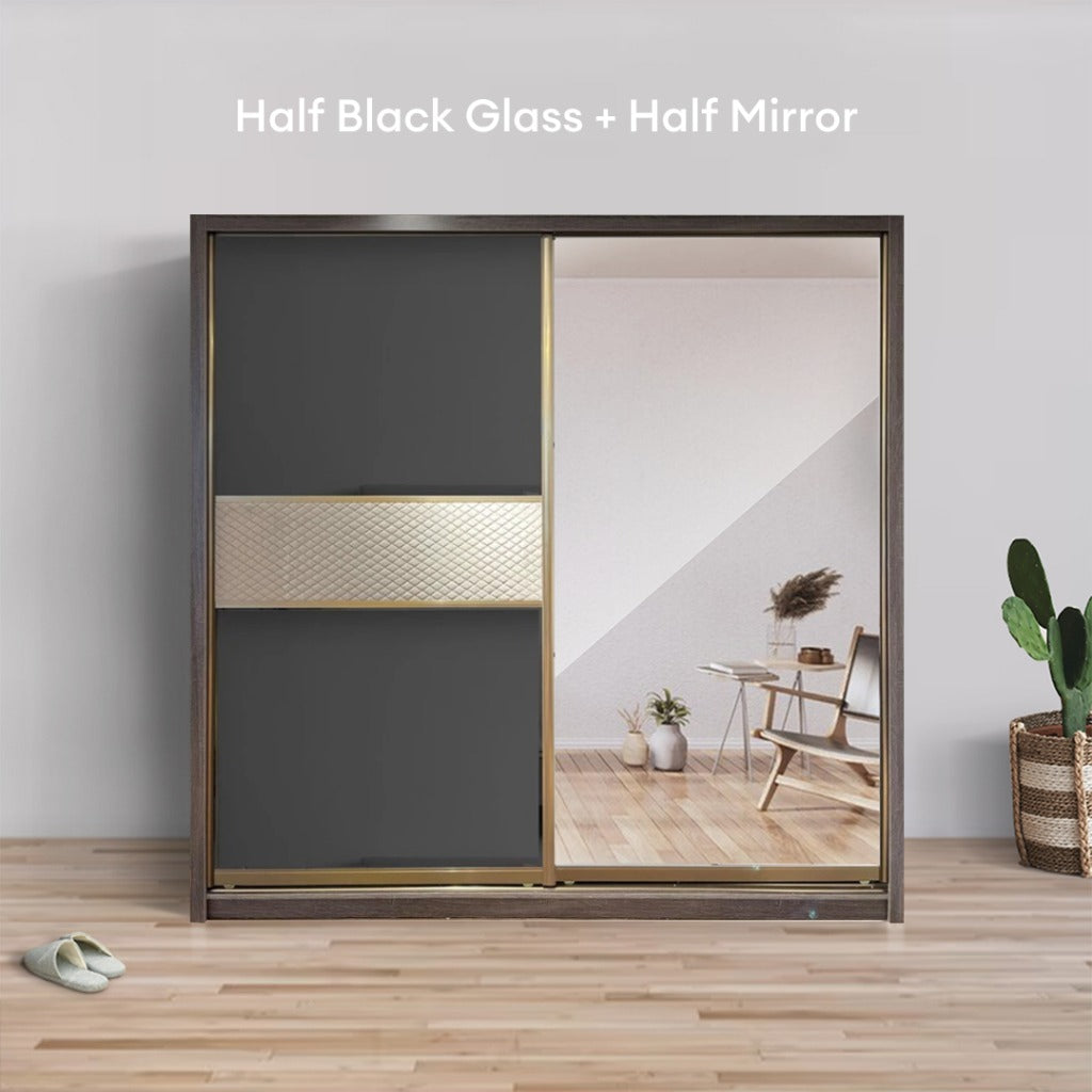 Miya 8/6/5x8ft Anti-Jump Sliding Doors Wardrobe | 140-09