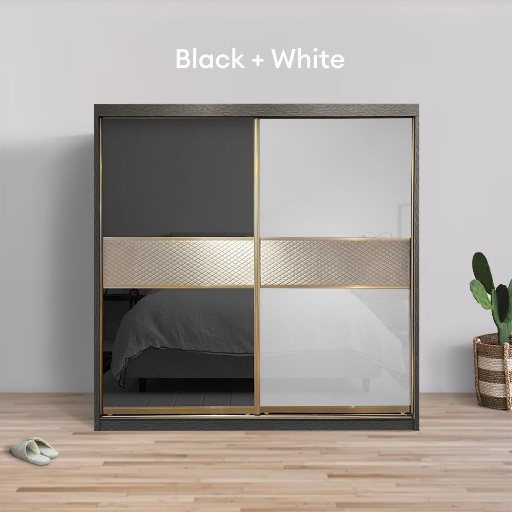 Miya 8/6/5x8ft Anti-Jump Sliding Doors Wardrobe | 140-09