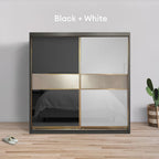Miya 8/6/5x8ft Anti-Jump Sliding Doors Wardrobe | 140-09