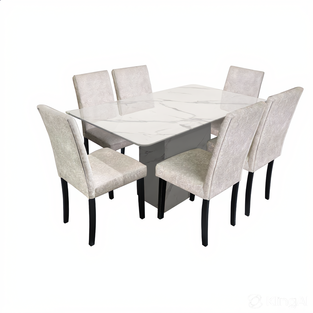 Belmond 6s Marble Table Dining Set | 96-16+149-03