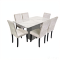 Belmond 6s Marble Table Dining Set | 96-16+149-03