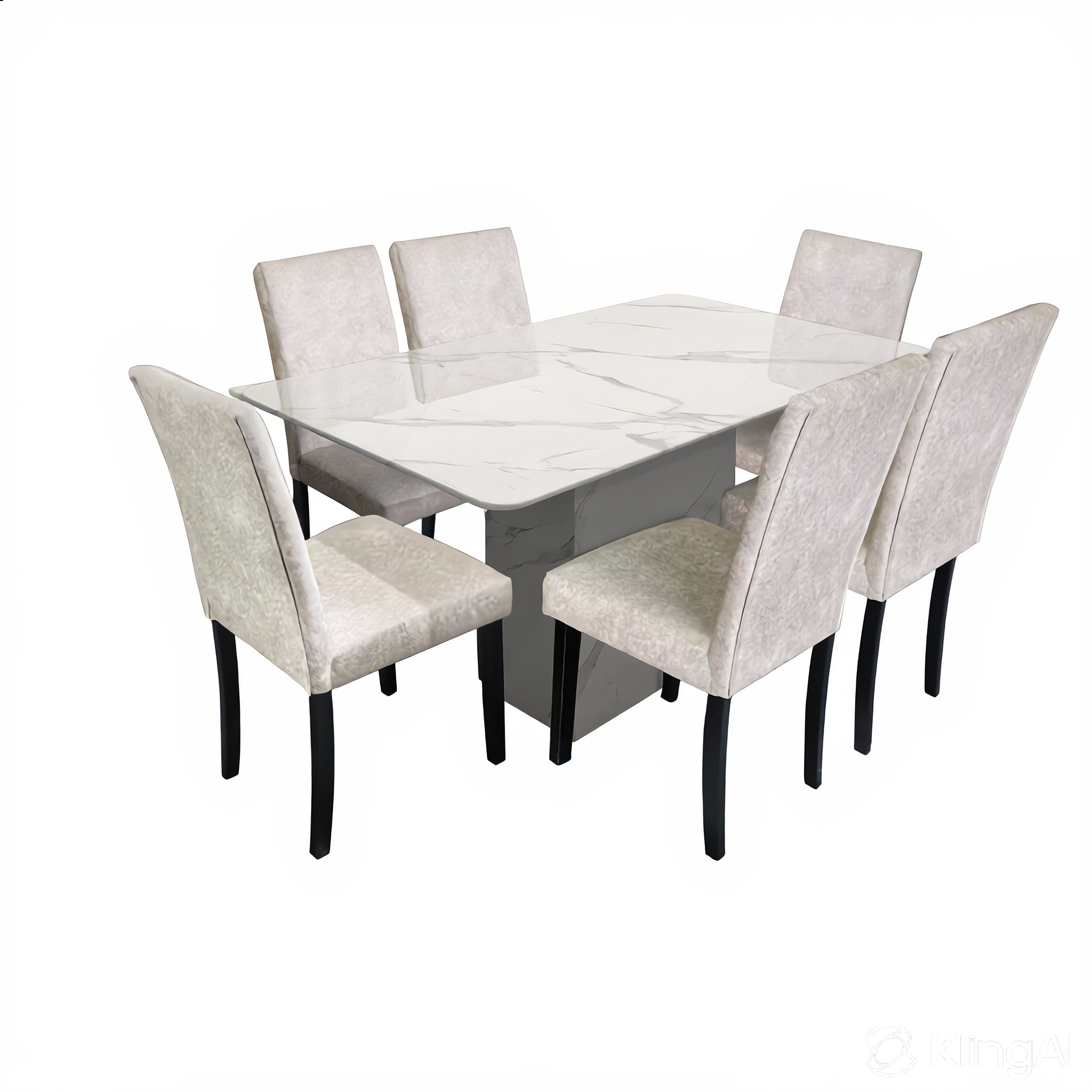 Belmond 6s Marble Table Dining Set | 96-16+149-03