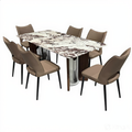 Luxea 6s White Marble Dining Set | YB72