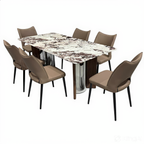 Luxea 6s White Marble Dining Set | YB72