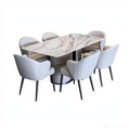 Austin 6s Marble Dining Set | TJ04-15 + TJ19-15