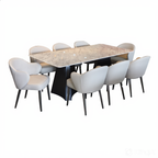 Austin 8s Marble Dining Set | TJ19-14DT + TJ19-15DC