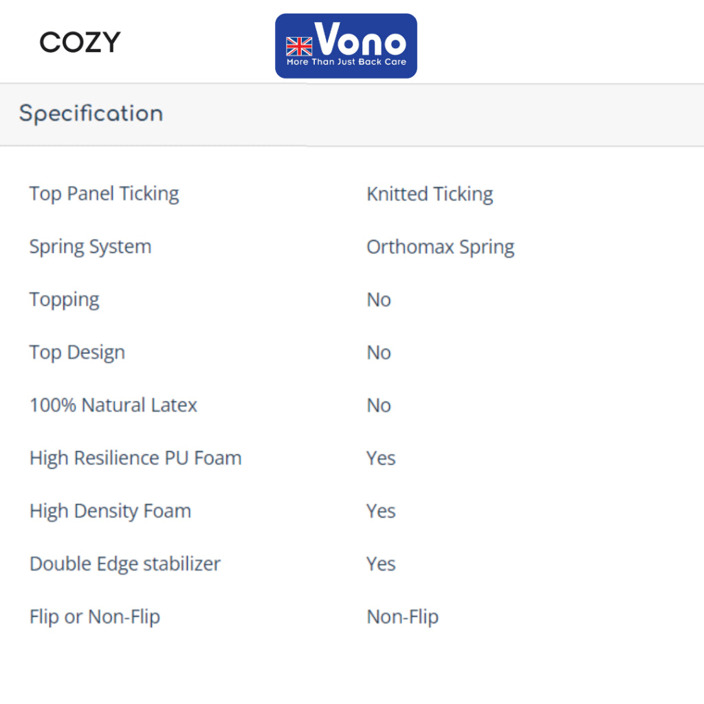 Vono Sunhine Cozy Mattress