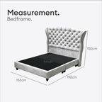 Bridgert Chesterfield King/Queen Bedframe | 142-08