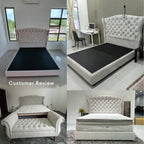 Bridgert Chesterfield King/Queen Bedframe | 142-08
