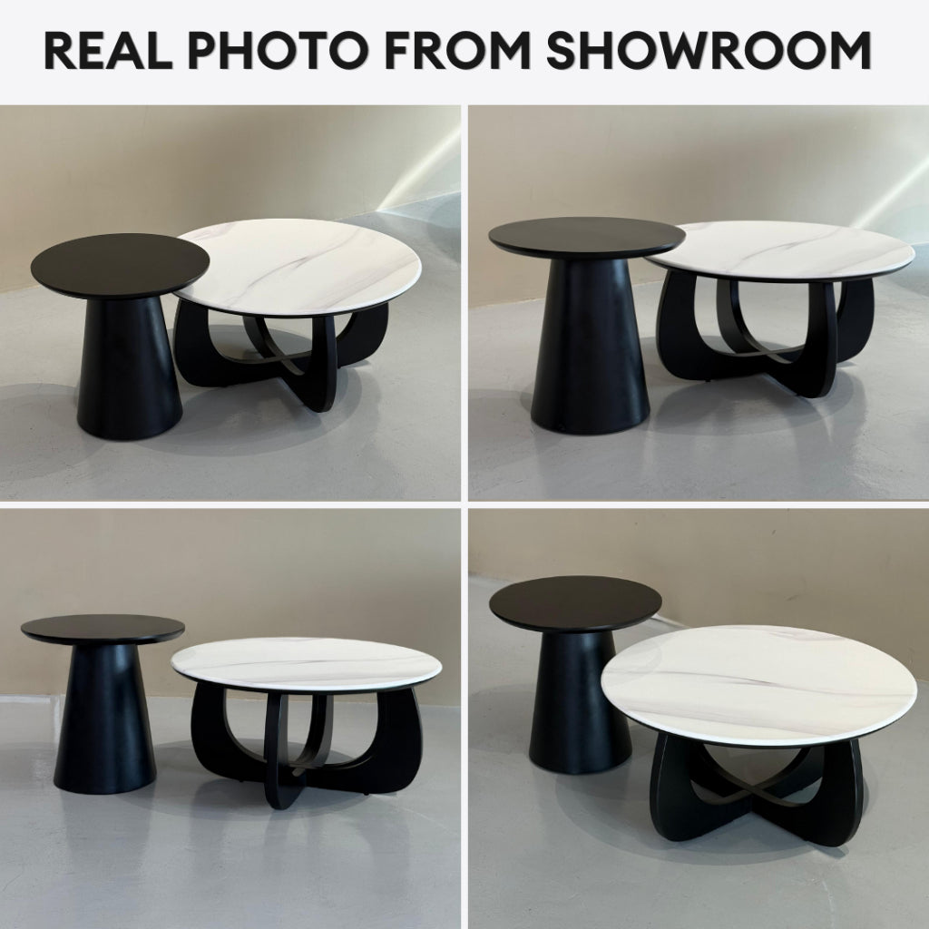 Kairo Duo Coffee Table - Marble + Wood | TJ24