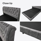 Ariessa Chesterfield King/Queen Bedframe | 141-15