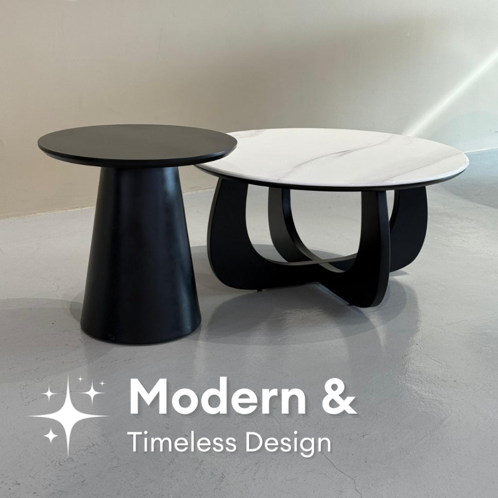 Kairo Duo Coffee Table - Marble + Wood | TJ24