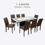 Esmé 6/8s Marble Dining Table Set | 156-67