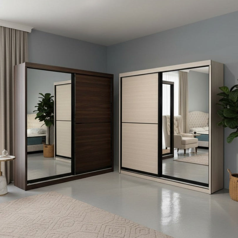 Novo 8/6/5x8ft Anti Jump Sliding Doors Wardrobe | 140-39