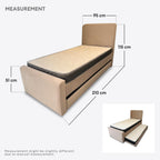Zenon Single Pullout Bedframe FREE 2 Mattreses | 151-33
