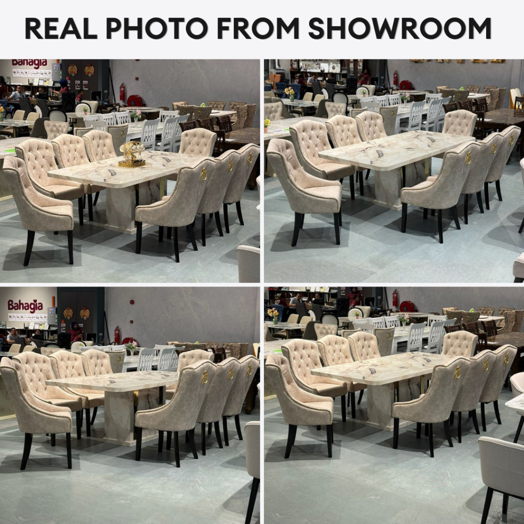Yvonne 8s Marble Dining Table | 96-18
