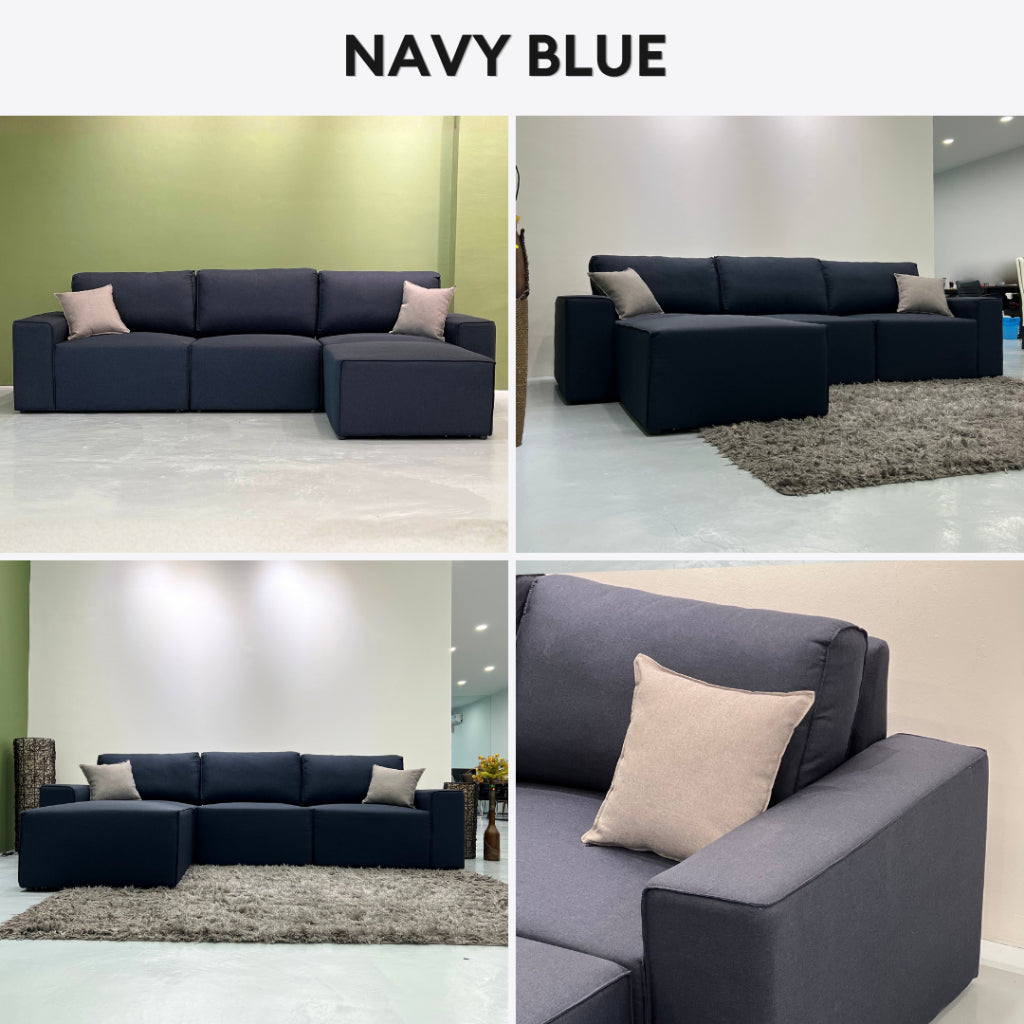 Lewis 3 Seaters Sofa + Ottoman | 108-15