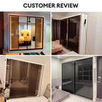 Bronza 8/6/5x8ft LED light Anti-Jump Sliding Doors Wardrobe | 140-21