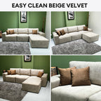 Lewis 3 Seaters Sofa + Ottoman | 108-15