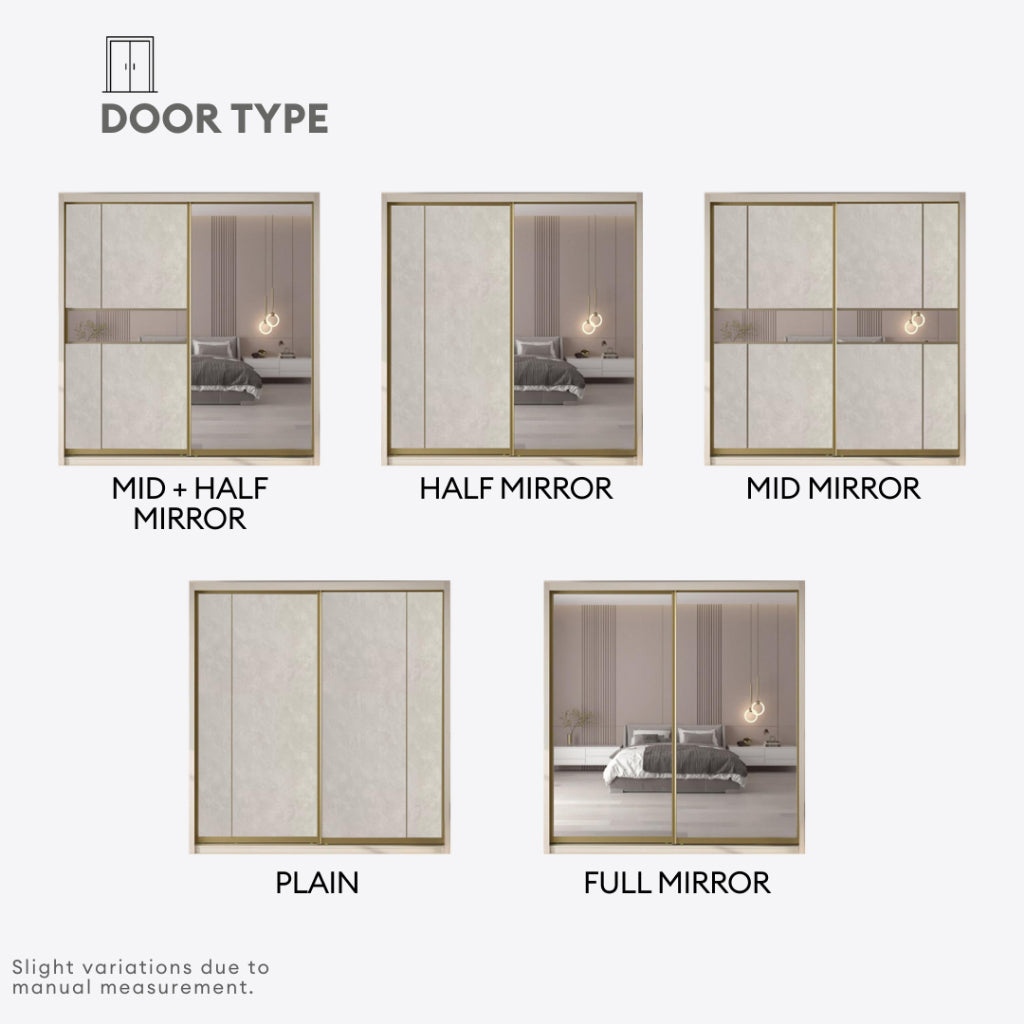 Ford 5/6/8 x 8ft Wardrobe - Plain Door | B 22-66