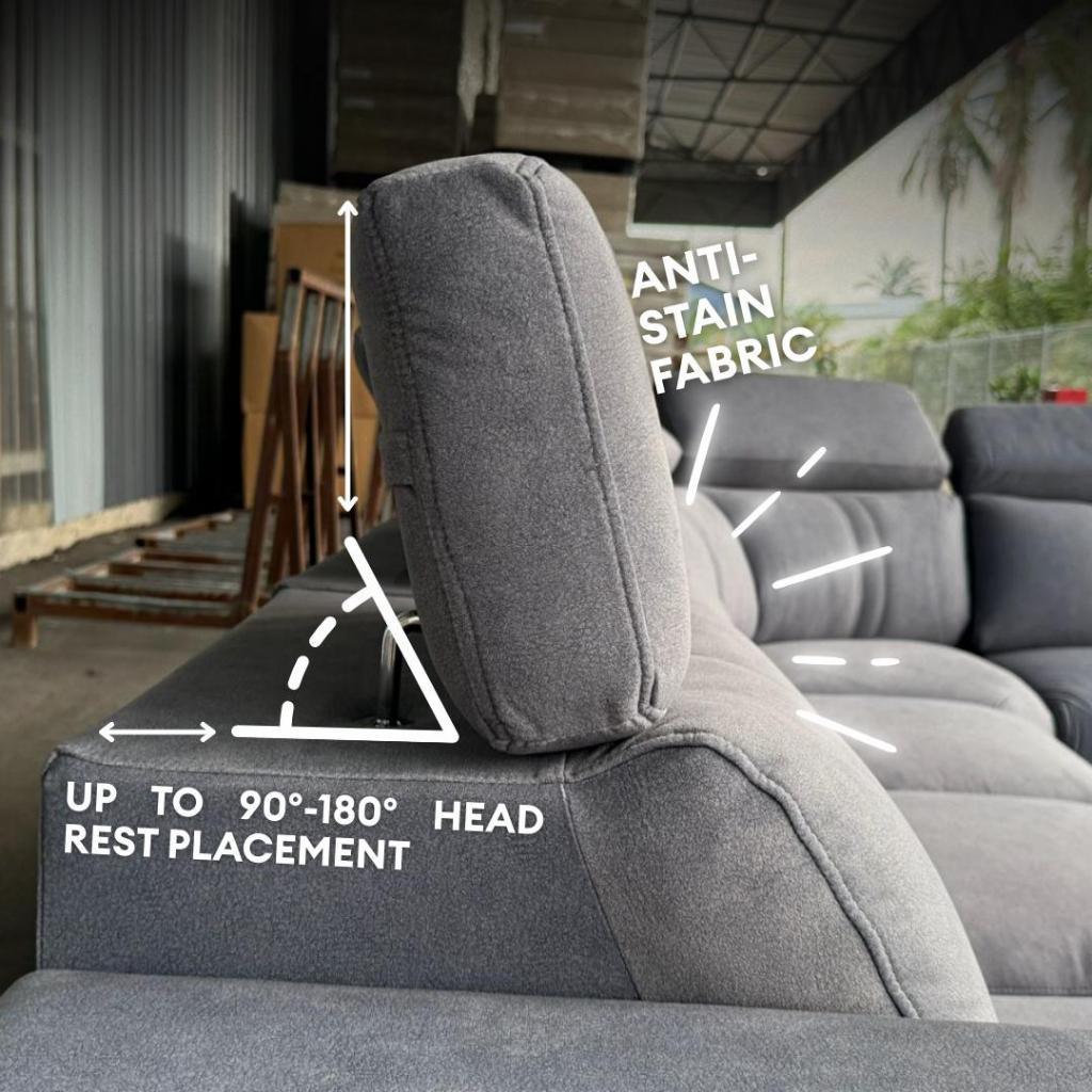 Hunter 6 Seater C-Shape Sofa | 149-22