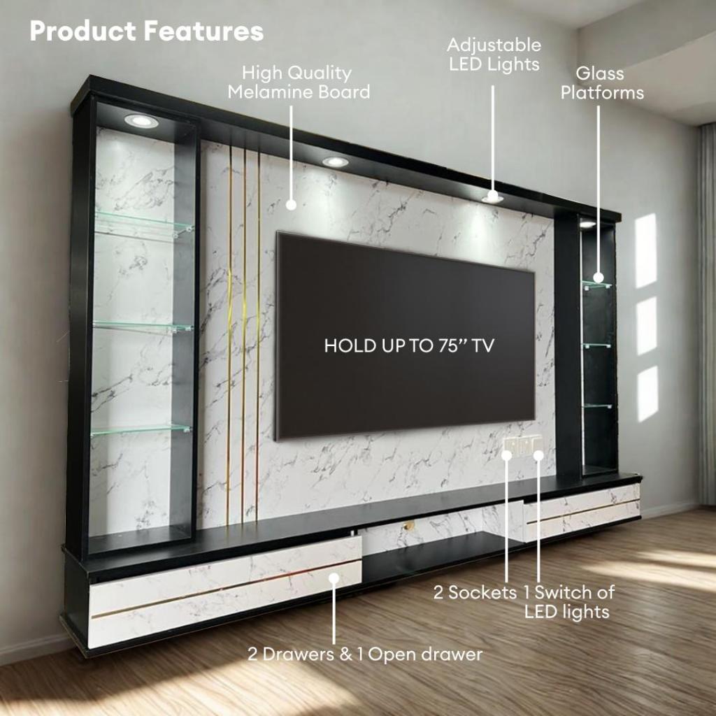 Bazzi 8ft TV Cabinet | 150-22