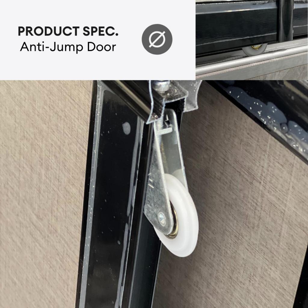 Miya 8/6/5x8ft Anti-Jump Sliding Doors Wardrobe | 140-09