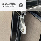 Miya 8/6/5x8ft Anti-Jump Sliding Doors Wardrobe | 140-09