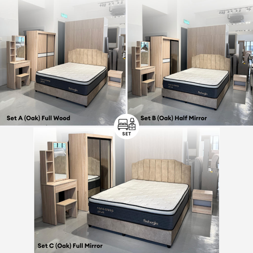Xavier Brown Bedroom Set of 5 - 4x6ft | 150-33