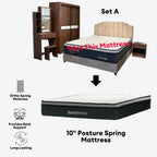 Xavier Brown Bedroom Set of 5 - 4x6ft | 150-33