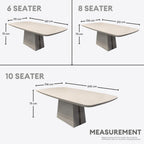 Louise Marble Dining Table - 6/8/10s | LC05-01