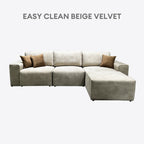 Lewis 3 Seaters Sofa + Ottoman | 108-15