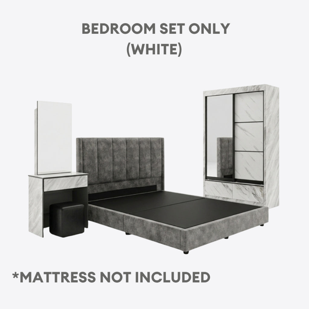 Zyphr White Bedroom Set of 3 - 4x6ft | 140-43 + 151-06