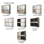 Miya 8/6/5x8ft Anti-Jump Sliding Doors Wardrobe | 140-09