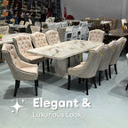Yvonne 8s Marble Dining Table | 96-18