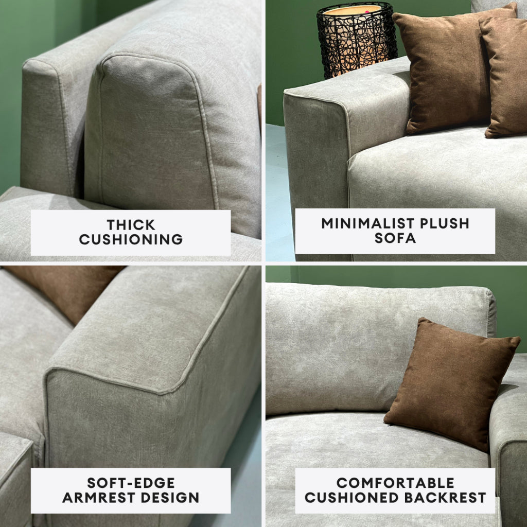 Lewis 3 Seaters Sofa + Ottoman | 108-15