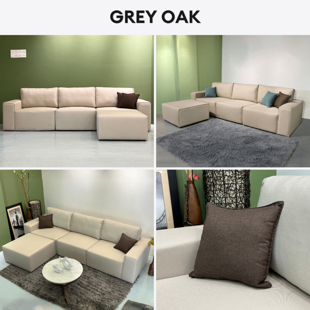 Lewis 3 Seaters Sofa + Ottoman | 108-15