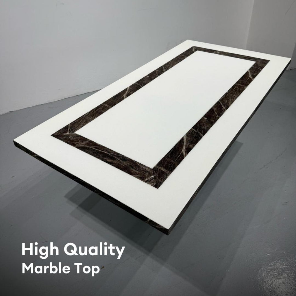 Esmé 6/8s Marble Dining Table Set | 156-67