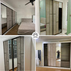 Diamond 8/6x8ft Anti Jump Sliding Doors Wardrobe | 131-21