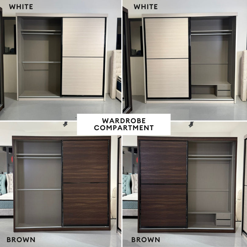 Novo 8/6/5x8ft Anti Jump Sliding Doors Wardrobe | 140-39
