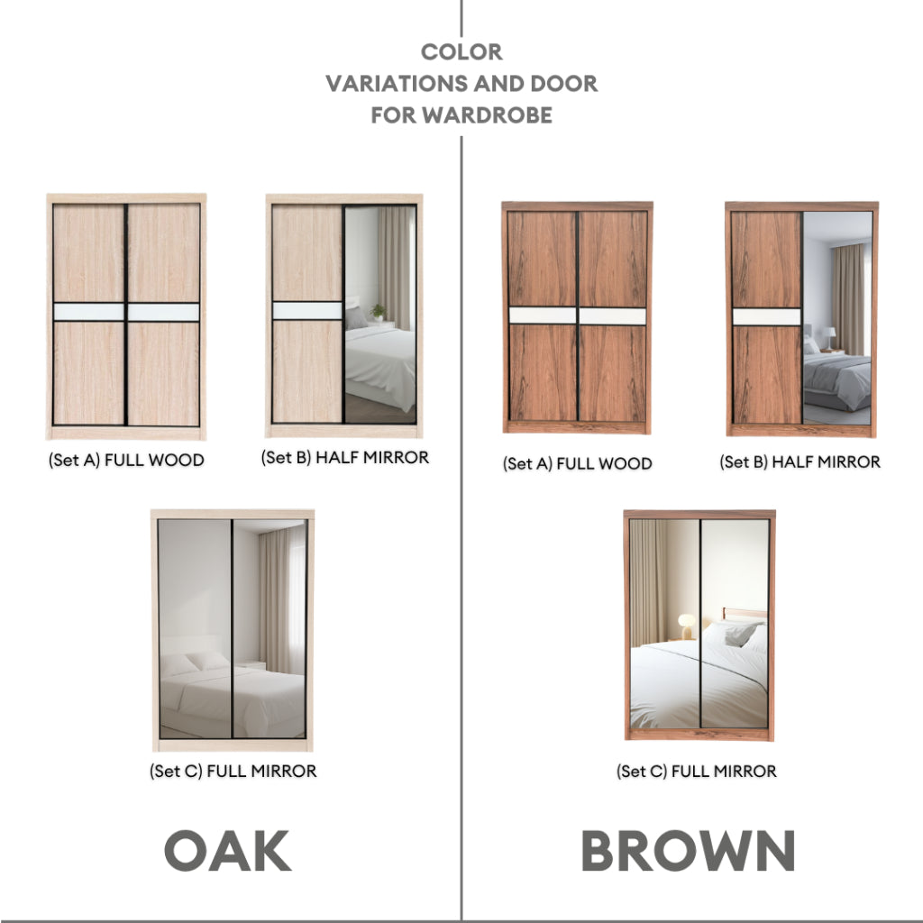 Xavier Brown Bedroom Set of 5 - 4x6ft | 150-33
