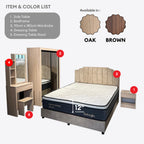Xavier Brown Bedroom Set of 5 - 4x6ft | 150-33