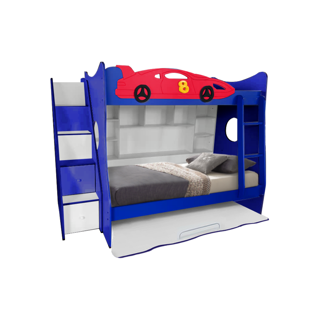 Ze Children Double Decker Bedframe | Hello Kitty/Sports Car | 131-01/02
