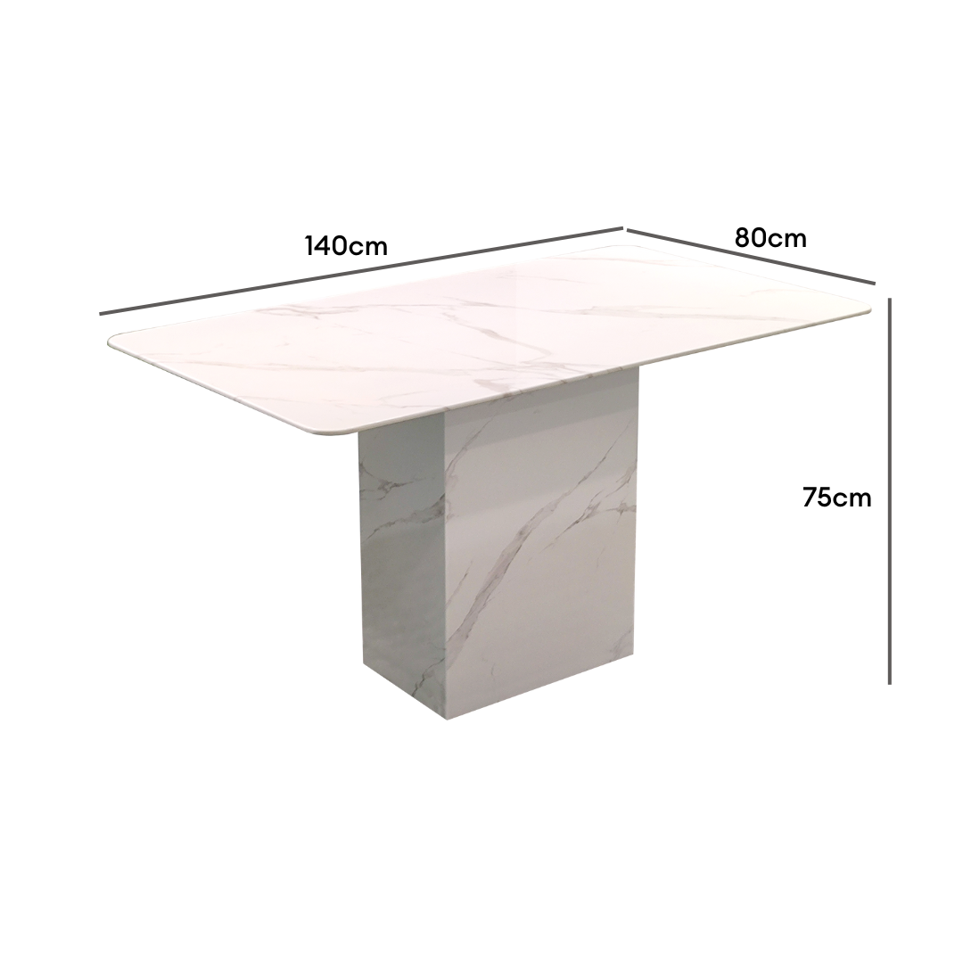 Belmond Marble Table Dining Set 1+6