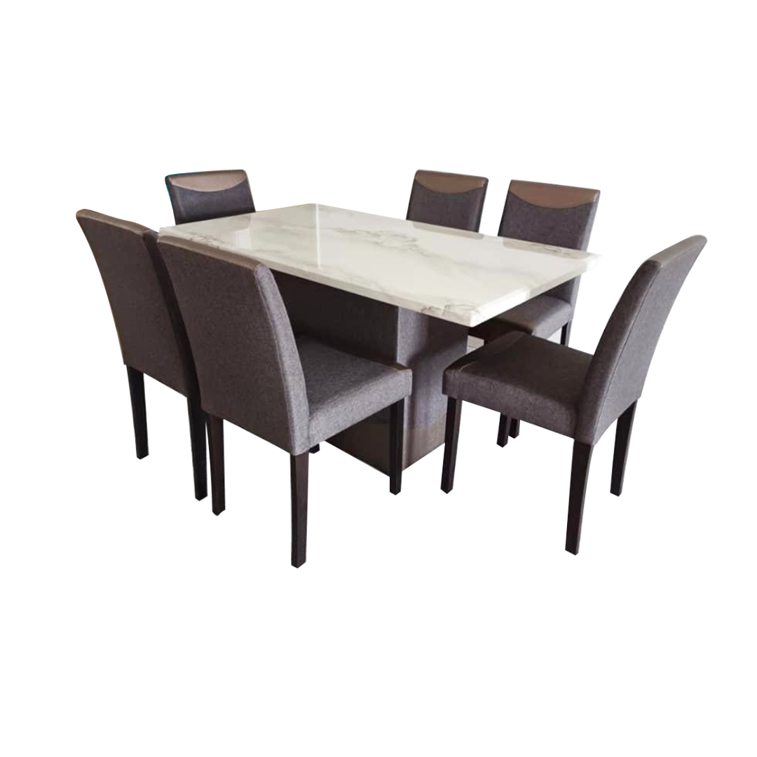 Marble Dining Set 1+6